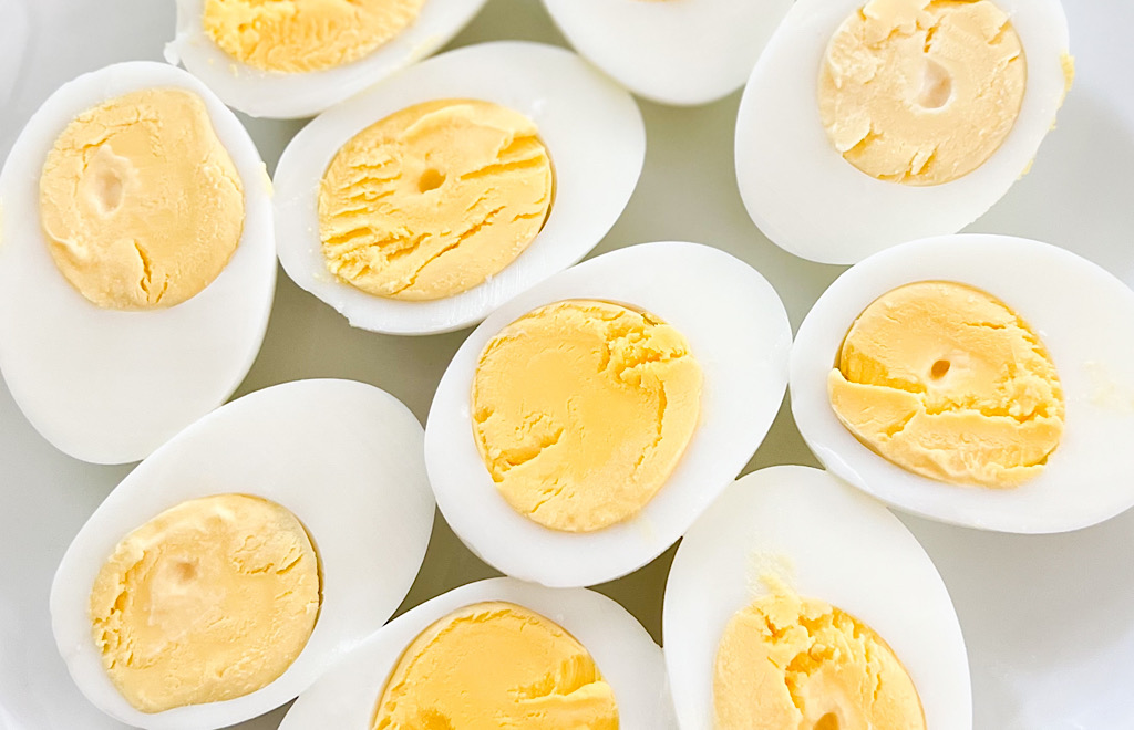 Hard-boiled eggs made in an Instant Pot