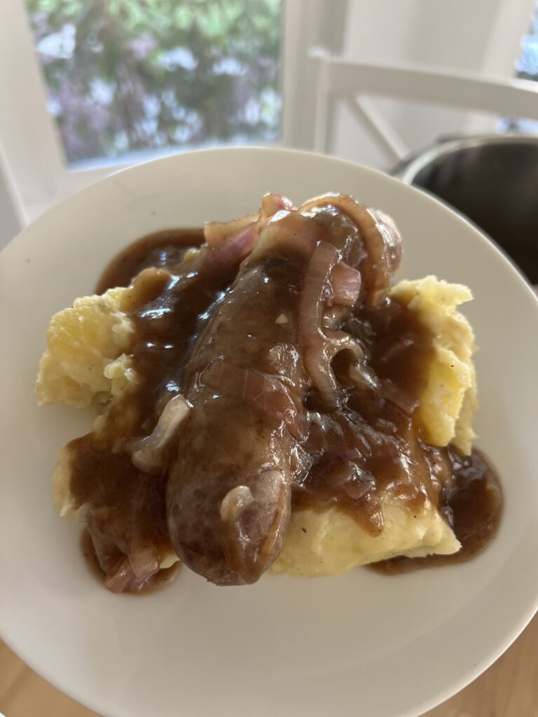 The Best Bangers and Mash in the Instant Pot