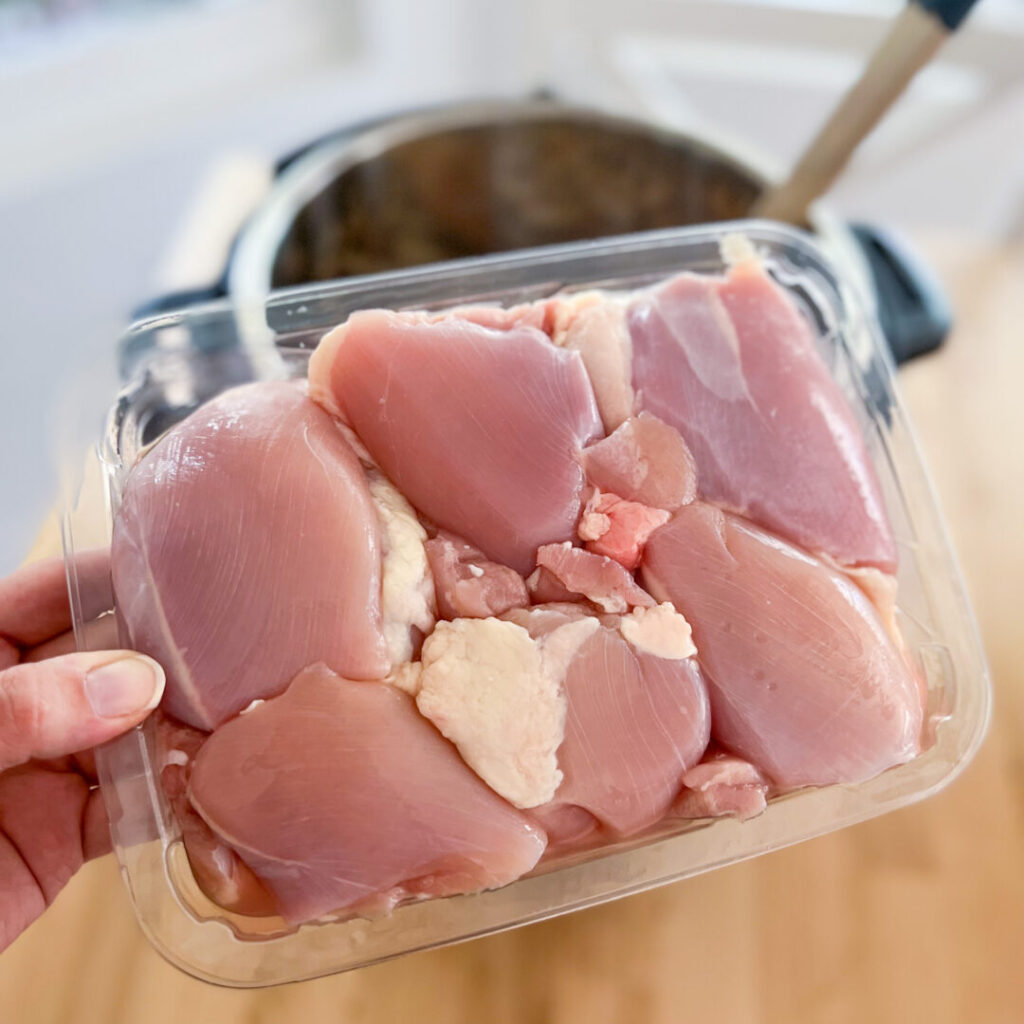 6 boneless, skinless chicken thighs 