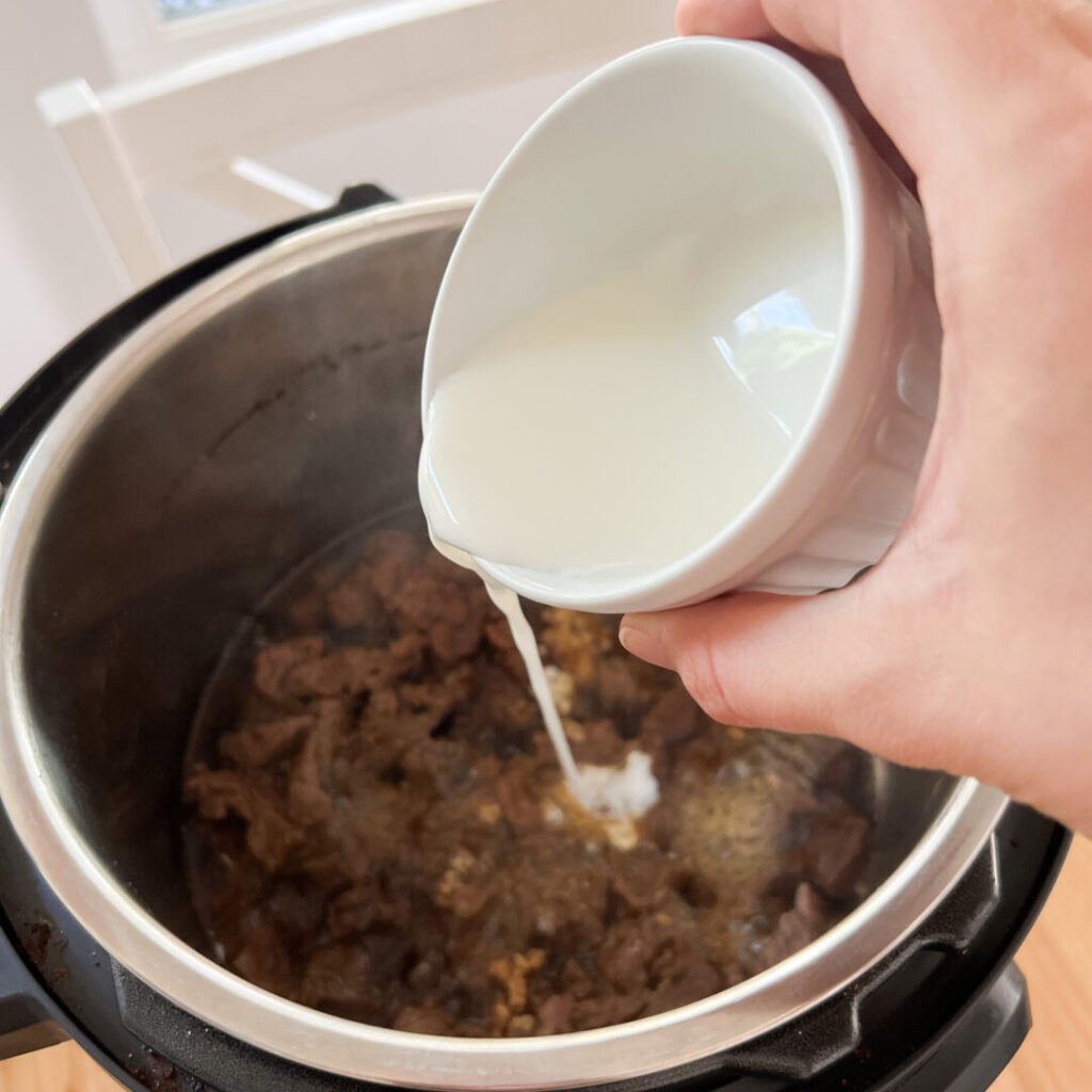 Cornstarch slurry