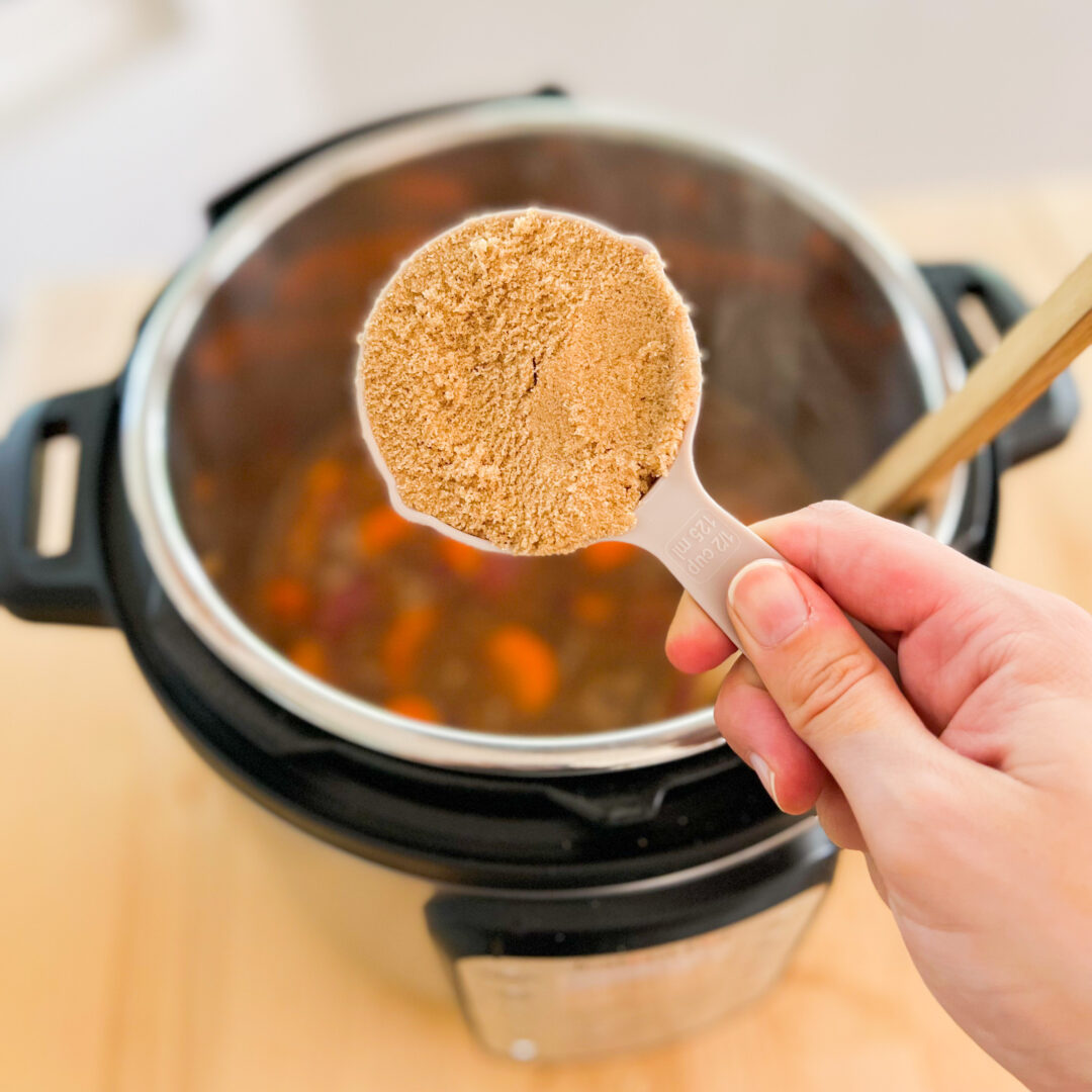 Brown sugar over an Instant Pot Butternut Squash Soup