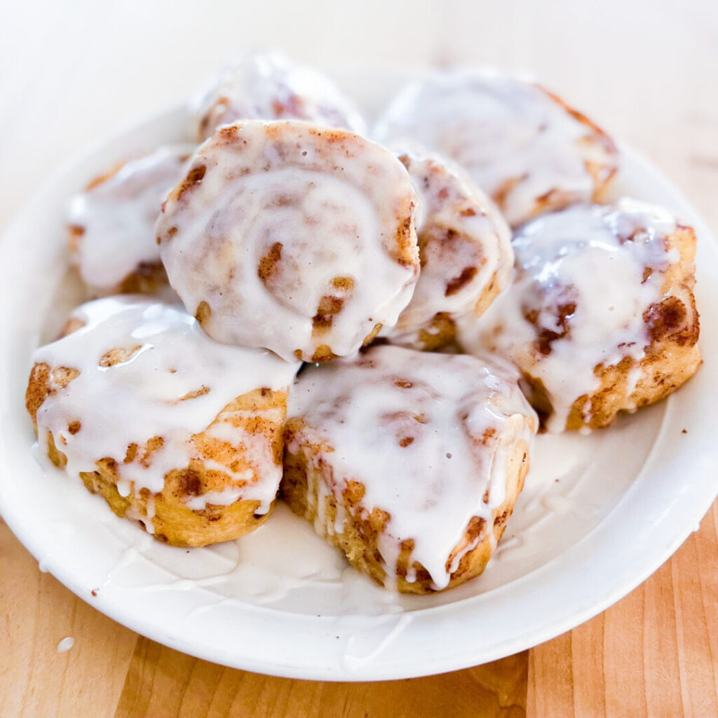 Glazed Instant Pot Cinnamon Rolls